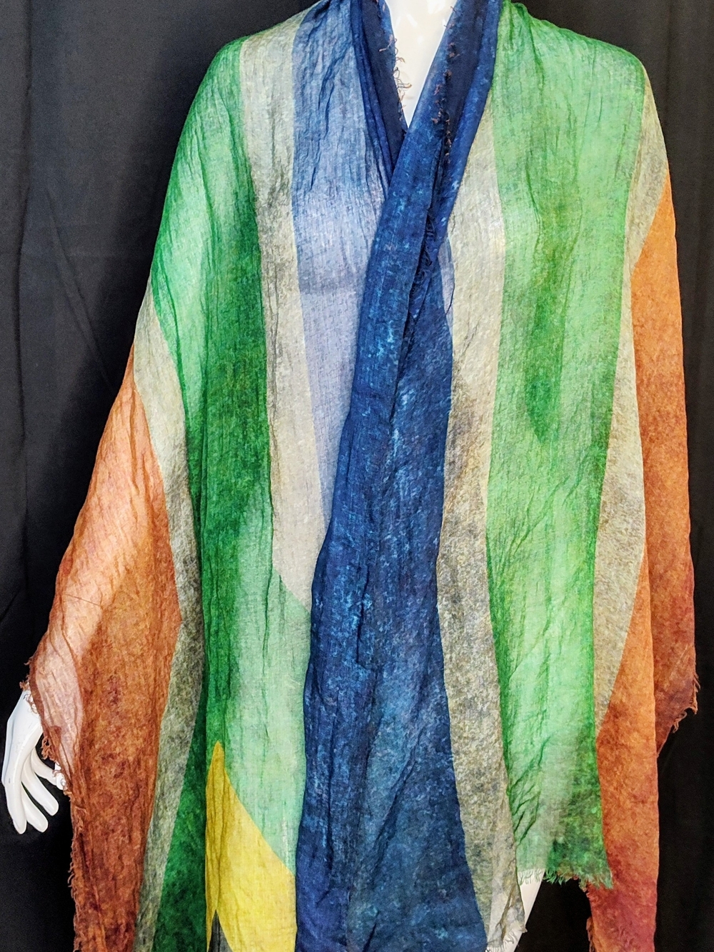 GUGU International Colorful Scarf Sarong  Colorful African Flag Colors
